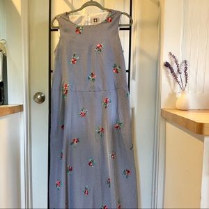 cottagecore embroidered dress